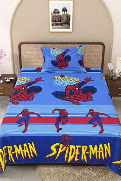 Muchmy Single Bedsheet With Matching Pillow Cover Quality Fabric Printed Flat...