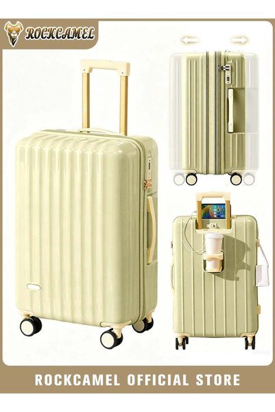 ROCKCAMEL 24 Inch Large Capacity Luggage, Expandable Composite ABS Hard Shell...