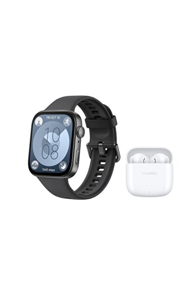 Huawei Watch Fit 3 Siyah Akıllı Saat + SE 2 Kulaklık Hediyeli