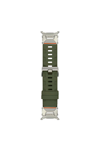 OEM Curea din silicon compatibilă cu Samsung Watch Ultra 47mm, Negru - Verde