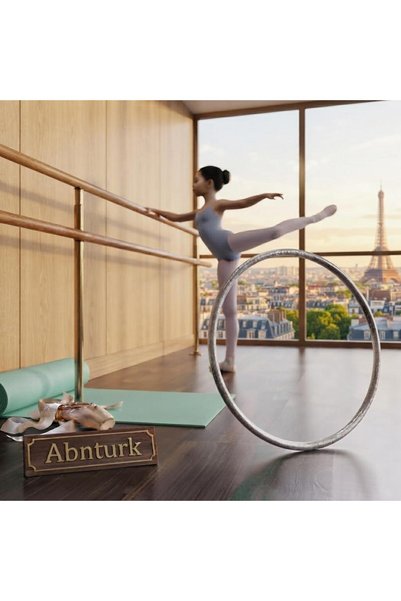 abnturk 5 Adet Canlı Renk Metalize plastik Hulahop Çocuklar ve 35-45 kg Her y...