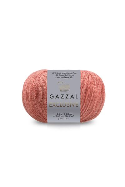 Gazzal Exclusive Silk Mohair Merino Wool Hand Knitting Yarn 25 Gr 200 m - 1 P...