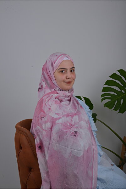 Mira Pembe Desenli Şal