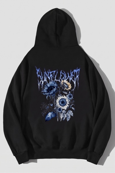 Rue Lora Butik Unisex Oversize Printed Sweatshirt