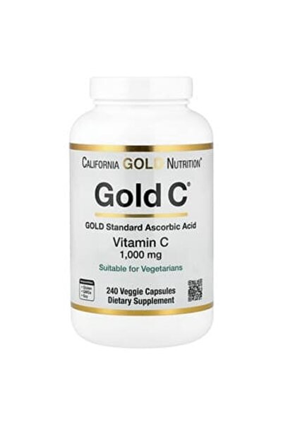 Gold C, USP Grade Vitamin C, 1,000 mg, 240 Veggie Capsules