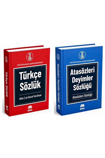 Aba Kitap İlköğretim ve Ortaokullar İçin TDK Uyumlu Sözlük Seti (Türkçe Sözlük - Atasözü ve Deyimler Sözlüğü)