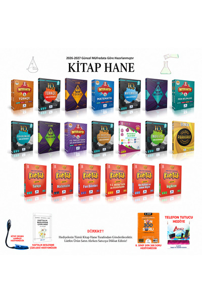 paraf yayınları 8. Sınıf Tüm Dersler Sözel Mantık ve Paragraf, Din Kültürü, F...