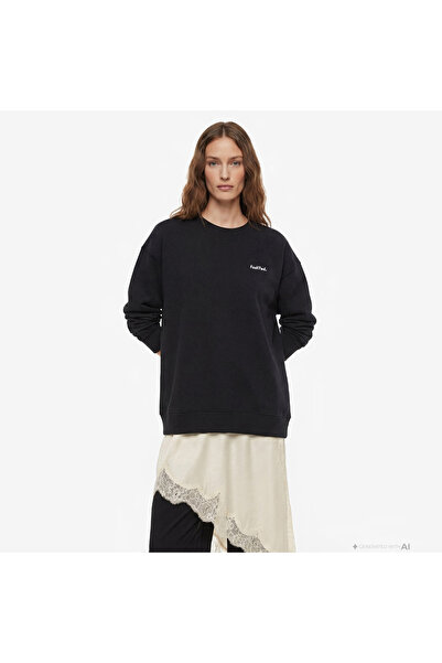 Fashfed Unisex Siyah Sweatshirt