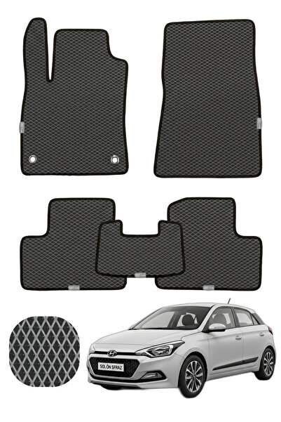 UNAL MAT Hyundai i20 2014-2020 Hücreli Havuzlu Premium EVA Oto Paspas Tam Set...