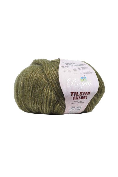 rozetti Tılsım Glitter Mohair Blended Knitting Yarn 50 Gr 192 Mt - 362-24 Kha...