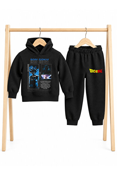 STİL-X طقم بدلة رياضية للأطفال مطبوع عليه شخصيات دراغون بول-زد، مكون من 3 خيو...