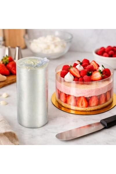 Warehouse Transparent Acetate Strip for Cake Decoration – 10 cm x 3 meters