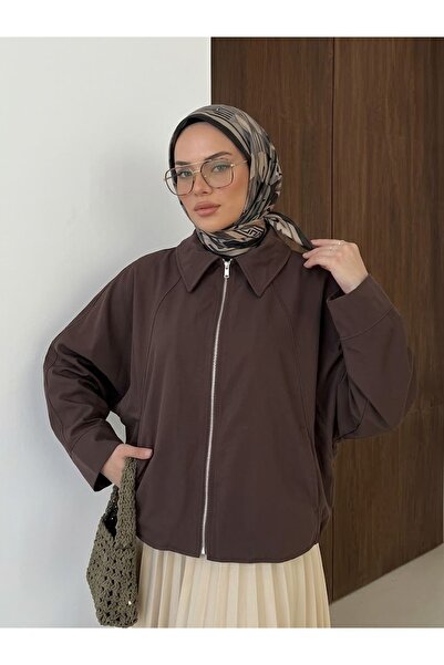 Foremia تفاصيل جيب بسحاب - بني