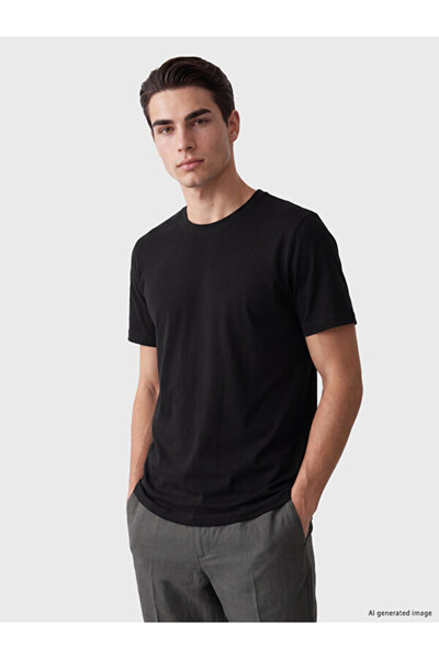 LC Waikiki Zero Roba Collar Men's T-Shirt from Uzg Store for Style Enthusiasts