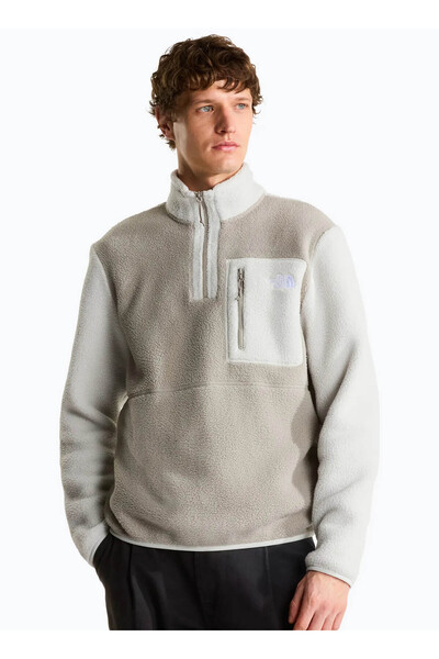 THE NORTH FACE M Yumiori 1/4 Zip Ecru Men's Sweatshirt