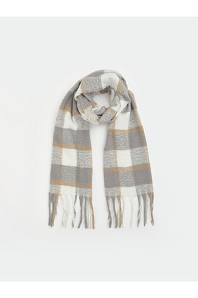 LC Waikiki I Checkered Embroidered Women's Scarf from Freezen Store