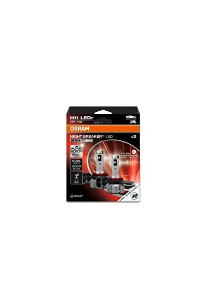 ams-OSRAM SET 2 BECURI NIGHT BREAKER LED SMART H11 +330% BLISTER OMOLOGARE RAR