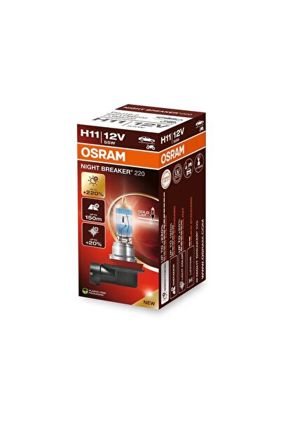 ams-OSRAM Întrerupător de noapte BEC 12V H11 55 W +220% OSRAM