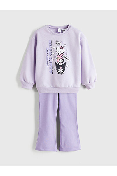 LC Waikiki Cute Hero Figured Girl's Sweatshirt and Leggings Pants 2-Piece Set...