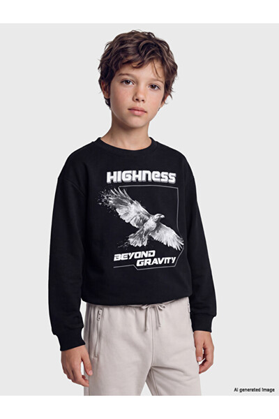 LC Waikiki Printed Boys' Thick Sweatshirt for Style Enthusiasts from Uzg Store