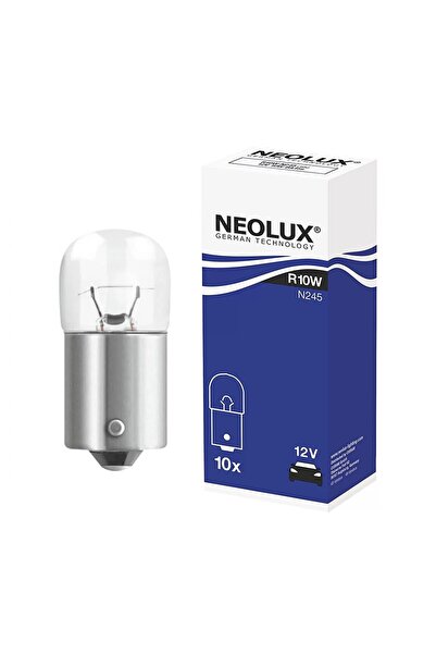 NEOLUX Bec auxiliar 12V R10W BA15S Set 10 bucăți