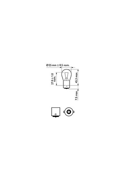 Philips Bec incandescent 12445CP
