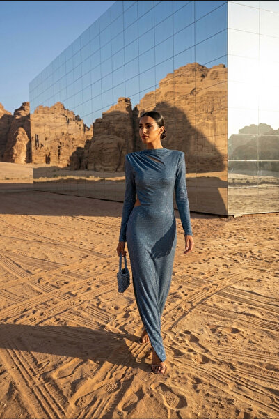 Generic Brand navy blue evening dress