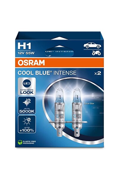 ams-OSRAM SET 2 BECURI 12V H1 55 W ALBASTRU RECE INTENS NEXTGEN OSRAM