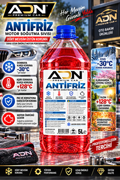 Genel Markalar 4 MEVSİM | -30 Konsantre Kırmızı Antifriz 5 Lt - KAMPANYALI ÜRÜN