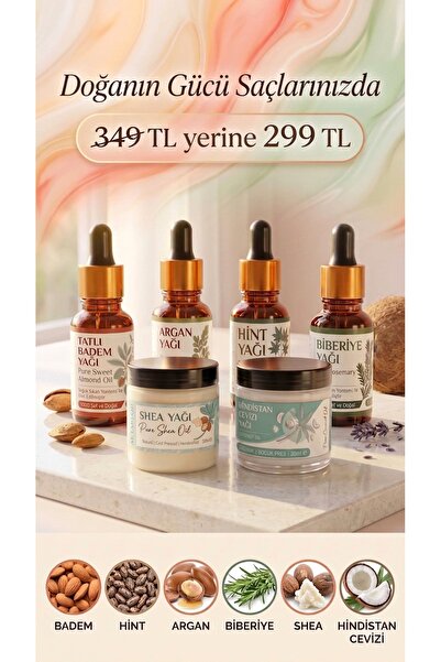 aktarloji 6-Piece Hair Care Oil Set (Anti-Hair Loss, Fast Growth) Coconut Oil...