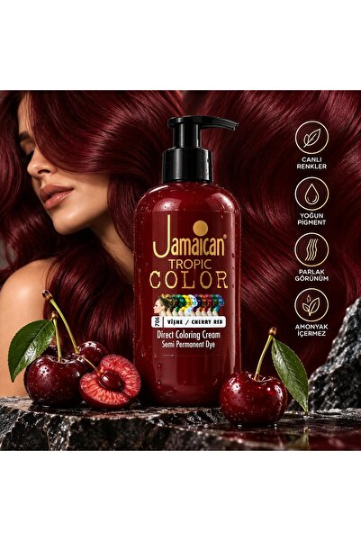 Genel Markalar Jamaican Tropic Color 706 Vişne Kırmızı Saç Boyası – Direct Co...