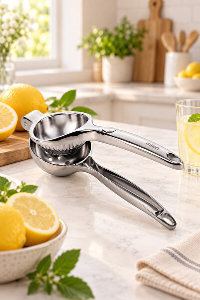 welcomein Metal Lemon Squeezer – Rust-Resistant Manual Citrus Juicer, Practic...