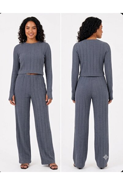 Pantolonlu crop takım