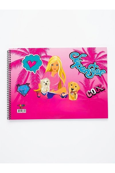 Genel Markalar Barbie 25x35 15 yapraklı resim defteri