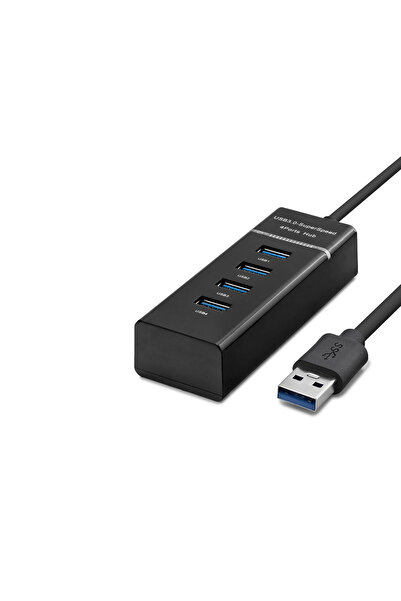 Lovesta Home موزع USB3.0 3*USB + USB3.0 30 سم أسود HDX7017
