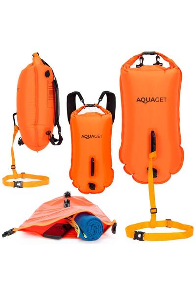 SERSIMO Sac de siguranță gonflabil pentru înot, tip rucsac, impermeabil, 35 L...