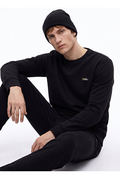 NATIONAL GEOGRAPHIC Siyah Erkek Sweatshirt N6WM-SWT4054