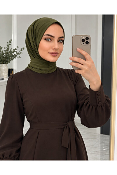 AHRAR tesettür Practical Ready-To-Wear Hijab Scarf with Snap Fasteners, Hijab...