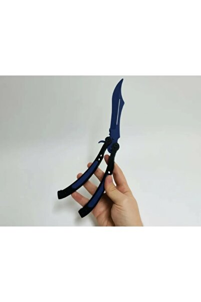 Novexa Print CS2 Kelebek/Butterfly Bıçak Plastik Kapalı Mavi Oyuncak 3D (Kesk...