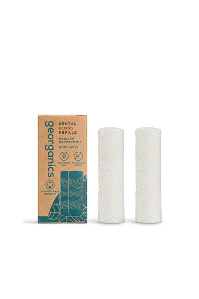 Georganics Ață dentară cu mentă engleză REUMPLERE (2x30m)