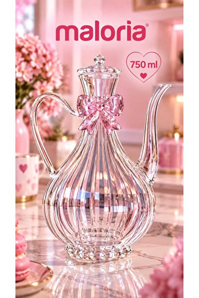 Maloria Fiyonk Serisi Borosilikat İnce Kristal Cam Yağdanlık | 750ml - 1 Adet
