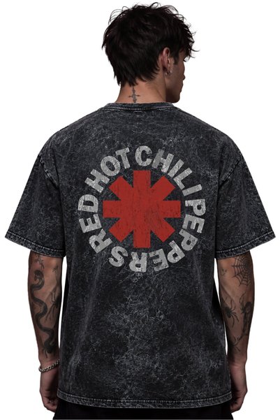 SEVBANO Μπλουζάκι Red Hot Chili Peppers με στάμπα ροκ μέταλ μουσικού συγκροτή...