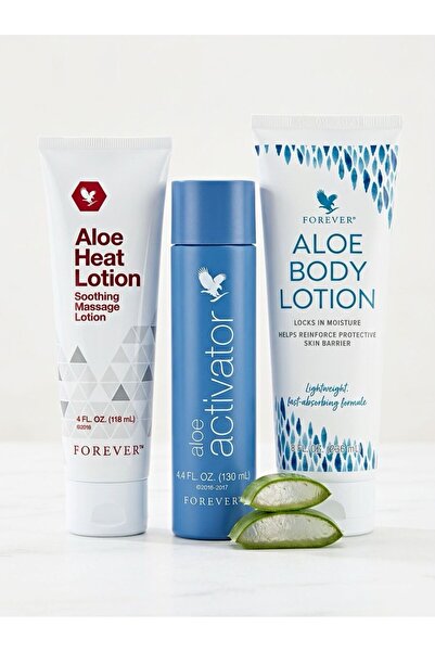 Forever Aloe Activator & Aloe Heat Lotion & Aloe Body Lotion