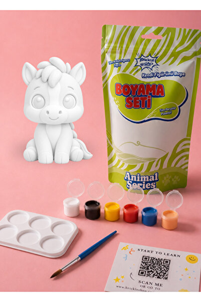Midilli Boyama Seti | Hobi ve Eğitici Aktivite İçin 3D Midilli Boyama Seti | Animal Serisi