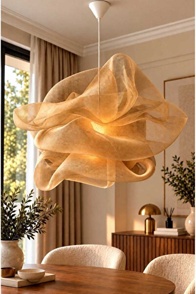 Bubihome Vela Mega Tasarım Modern Tel Avize 55 cm