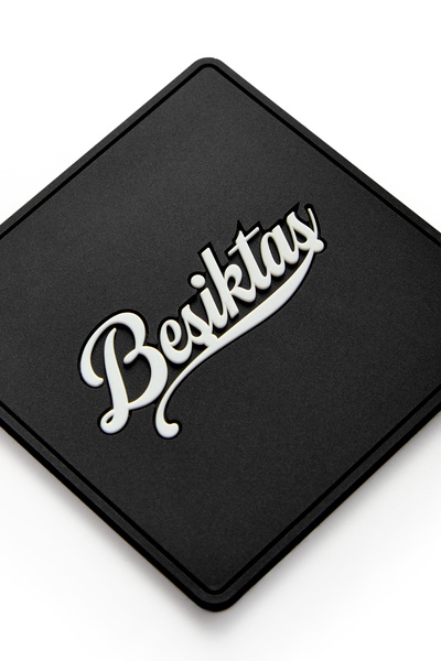 Beşiktaş Handwritten Silicone Coasters (Set of 2) - Licensed Original