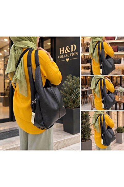 H&D COLLECTİON Large Size Casual 2-Strap Shoulder Bag