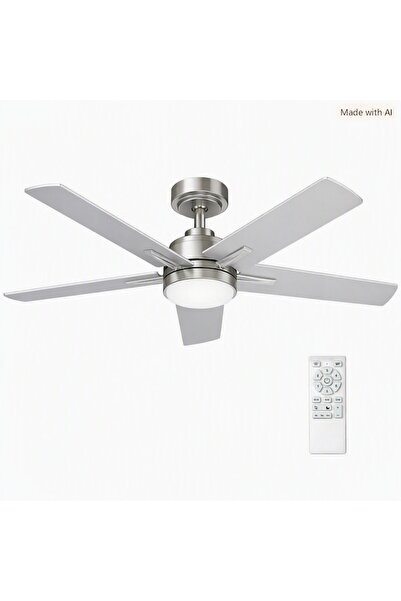 OEM Ventilator de tavan 132 cm, 6 viteze, funcționare silențioasă, telecomand...