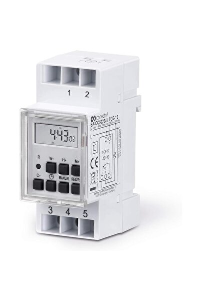 conecto Ψηφιακός Χρονοδιακόπτης DIN – 10 Προγράμματα, LCD