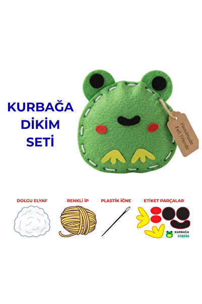 KİDOSE Kurbağa Dikiş Seti – Çocuklar İçin Dikiş Yapmayı Öğreten Yaratıcı Hobi...